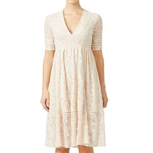 Free People Tea Length Lace Dress